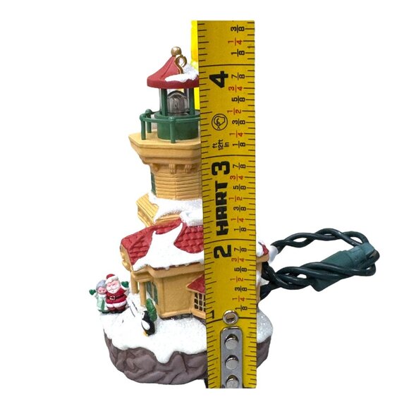 Hallmark Keepsake Lighthouse Greetings Christmas Ornament Magic Series Set Of 3 - Picture 7 of 8